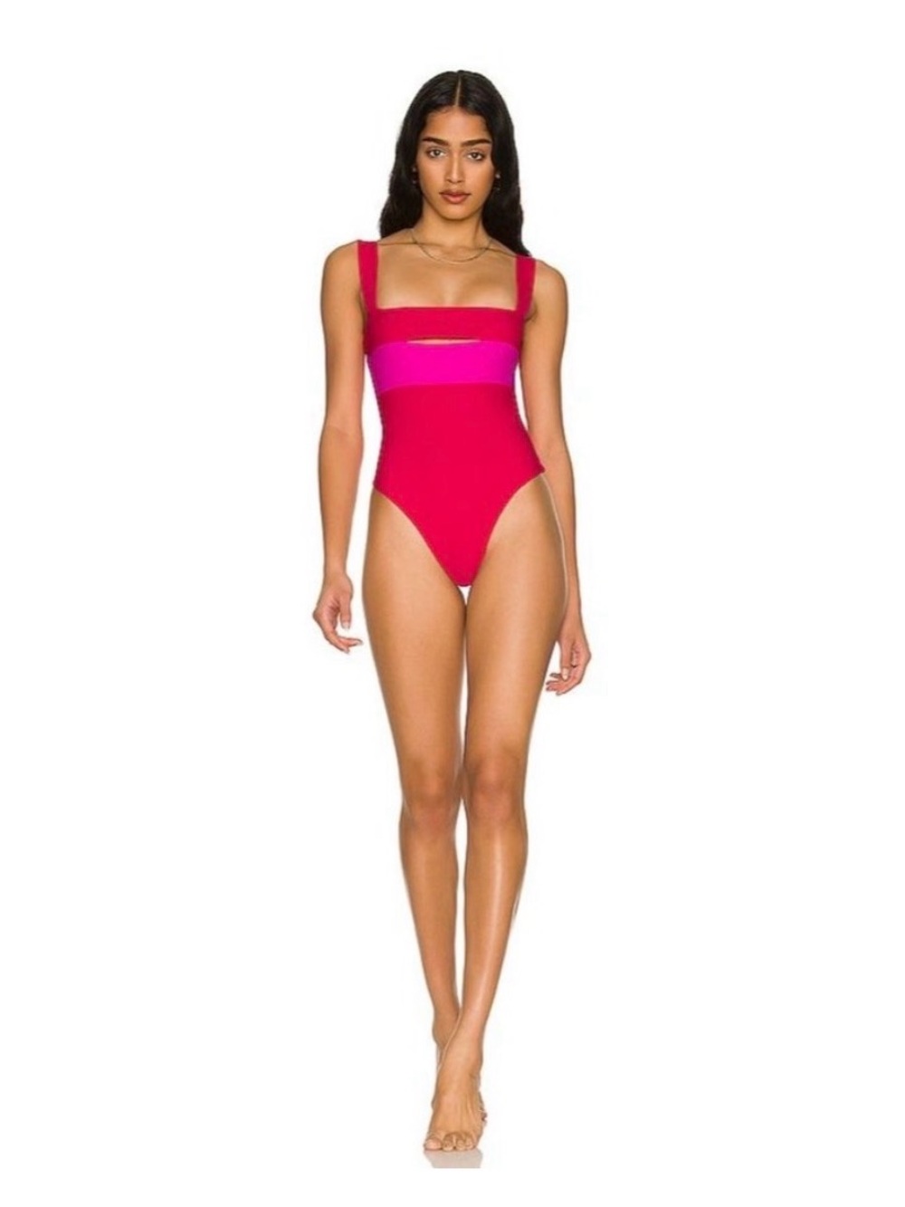Lovers and Friends Daytona One Piece in Red & Pink XL